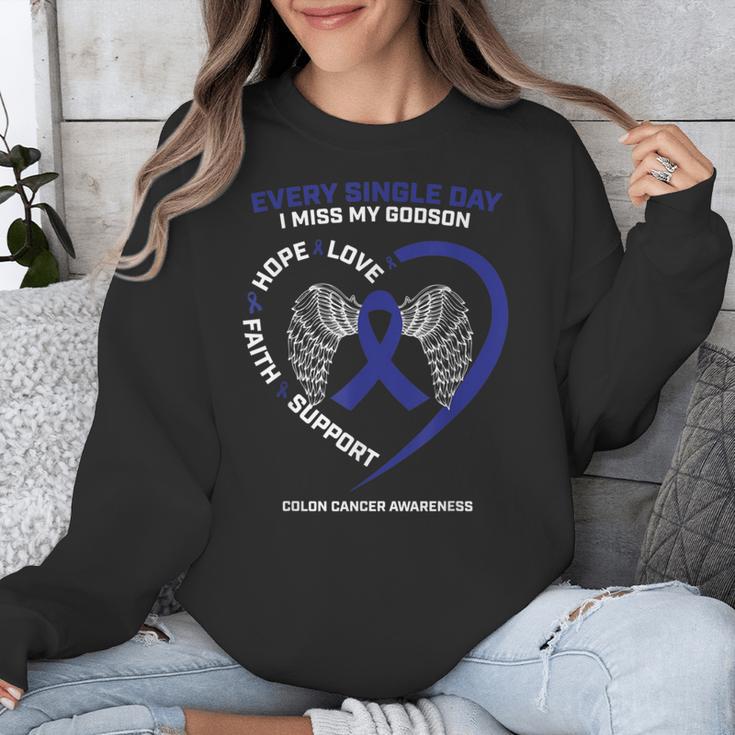Products Faith Hope Love In Memory Of Godson Colon Cancer Unisex Sweatshirt Products Faith Hope Love In Memory Of Godson Colon Cancer Unisex Sweatshirt