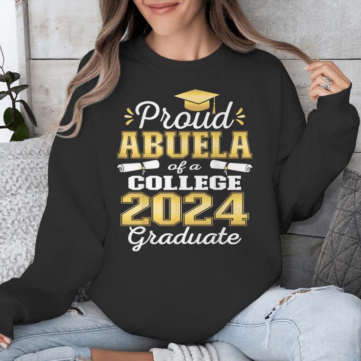 Proud Abuela Of 2024 College Graduate Family 24 Graduation Unisex Sweatshirt