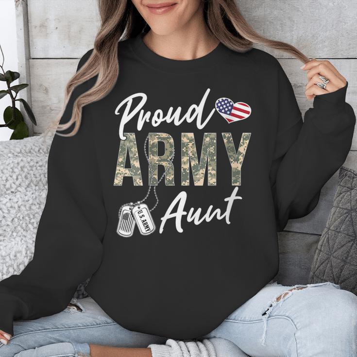 Proud Army Aunt Army Graduation Aunt US Army Aunt Unisex Sweatshirt