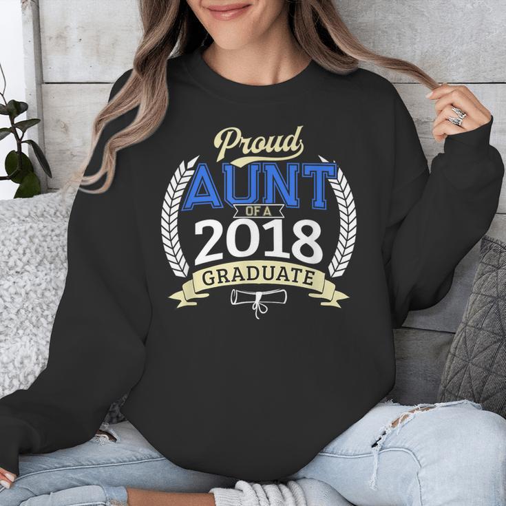 Proud Aunt Of 2018 Graduate Shirt Graduation Grad Unisex Sweatshirt