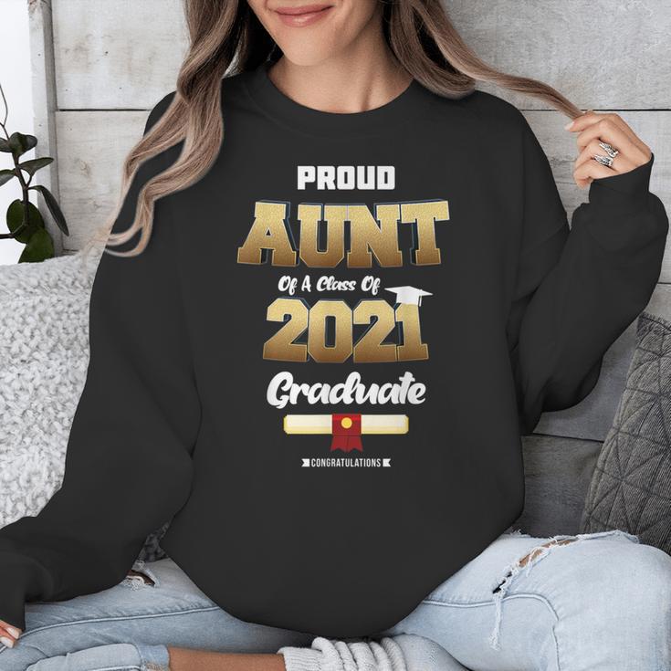 Proud Aunt Of Class Of 2021Shirt Class 2021 Graduation Unisex Sweatshirt