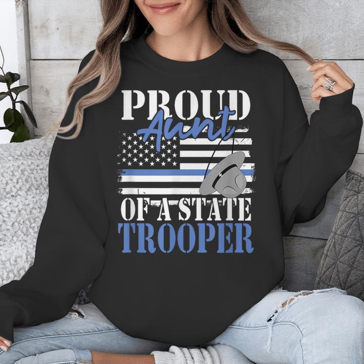 Proud Aunt Of a State Trooper Police Officer Graduation Unisex Sweatshirt
