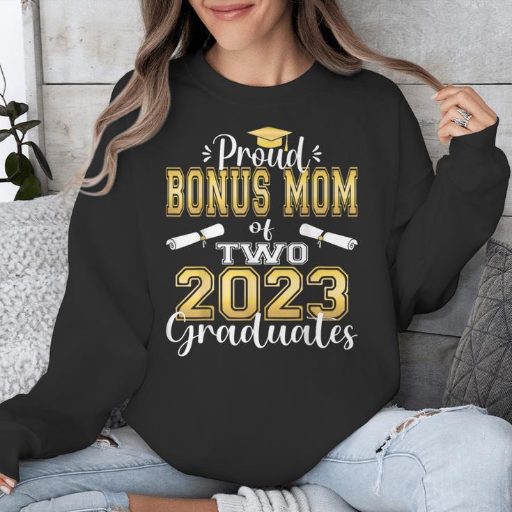 Proud Bonus Mom Of Two 2023 Graduate Class 2023 Graduation Unisex Sweatshirt