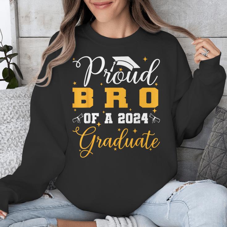 Proud Bro Of A Class Of 2024 Graduate Senior Graduation Unisex Sweatshirt