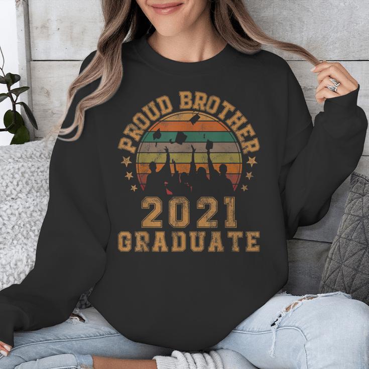 Proud Brother Of 2021 Graduate Senior 21 Vintage Graduation Unisex Sweatshirt