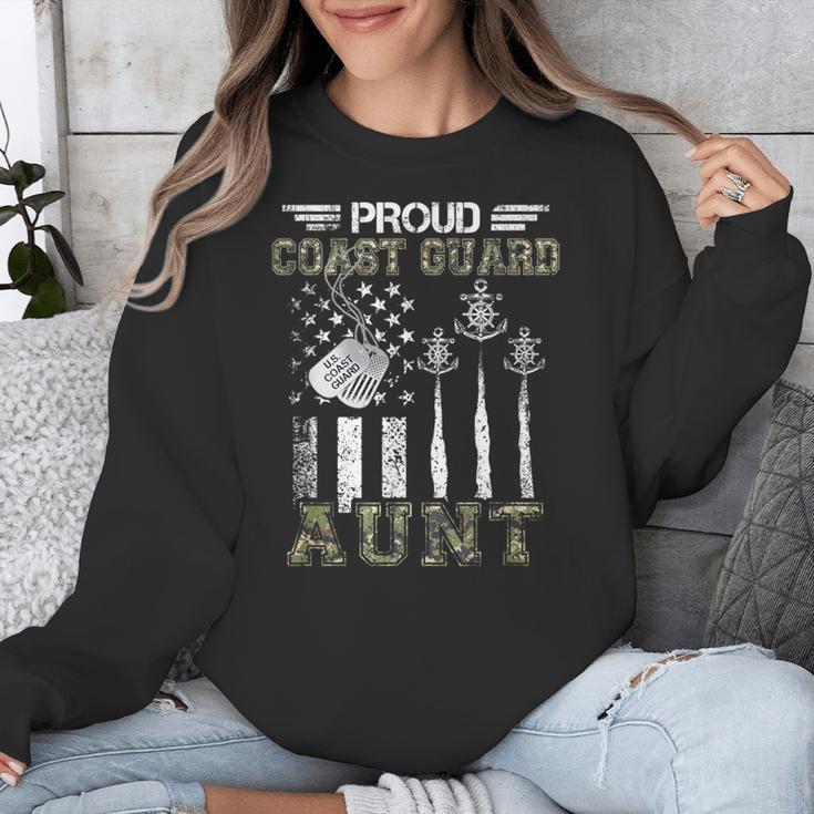 Proud Coast Guard Aunt US Coast Guard Graduation Aunt Unisex Sweatshirt