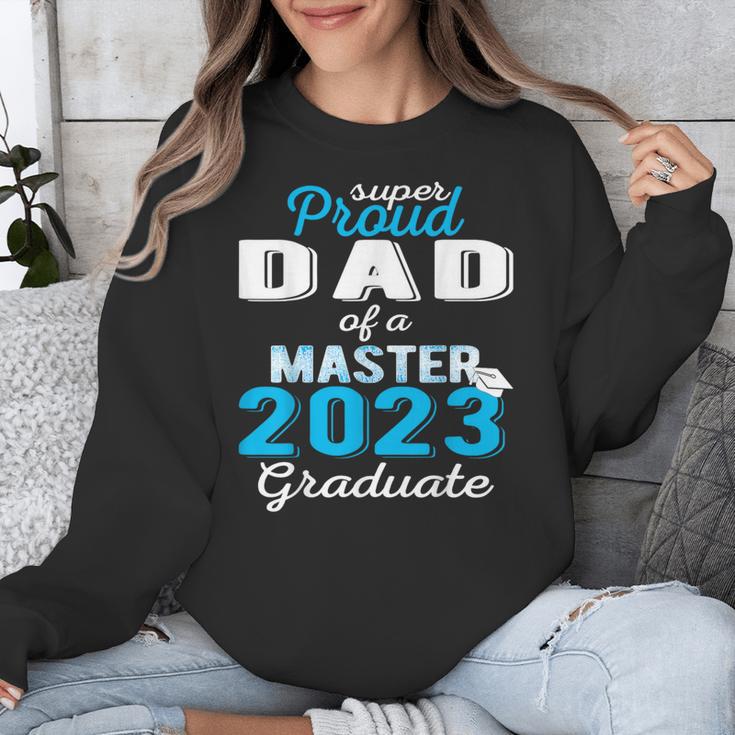 Proud Dad Of 2023 Class Master Graduate Family Graduation Unisex Sweatshirt