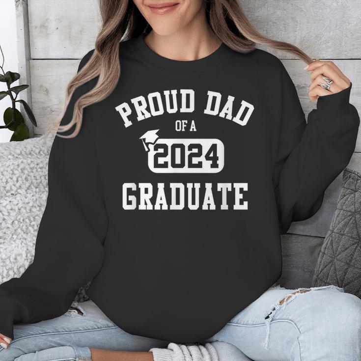 Proud Dad Of A 2024 Graduate Grad Class Of 2024 Graduation Unisex Sweatshirt