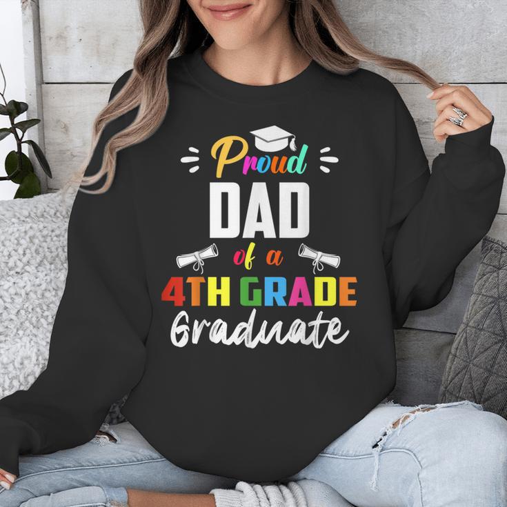 Proud DAD Of A 4th Grade Graduate Graduation 2024 Senior 24 Unisex Sweatshirt