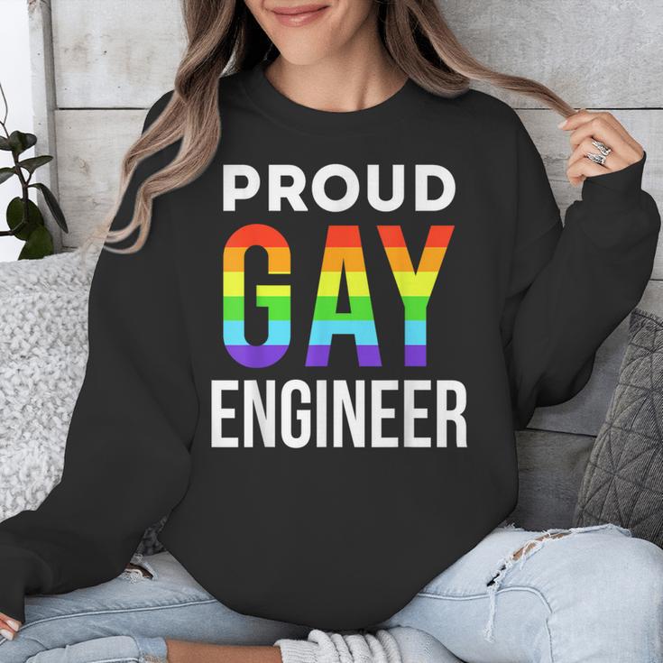 Proud Gay Engineer LGBTQ Rainbow Engineering Graduation Unisex Sweatshirt