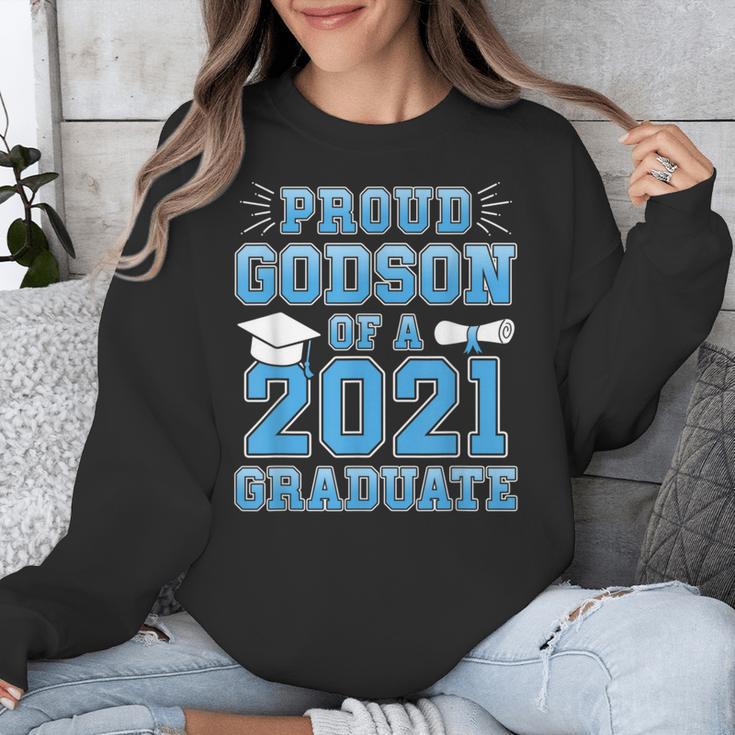 Proud Godson Of a 2021 Graduate School Graduation Family Unisex Sweatshirt
