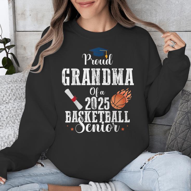 Proud Grandma Of 2025 Basketball Senior Graduation Day Unisex Sweatshirt