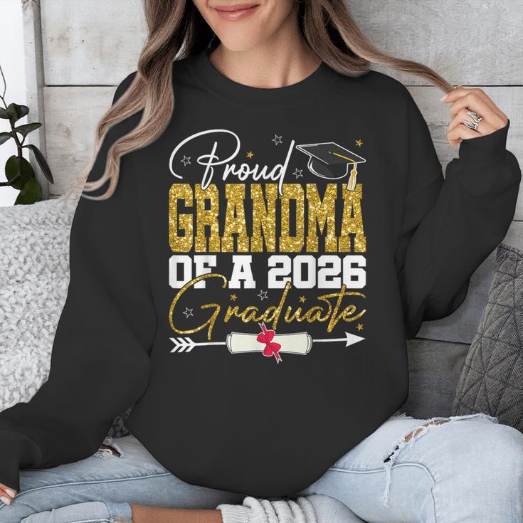 Proud Grandma Of Senior 2026 Graduate Family Graduation 2026 Unisex Sweatshirt