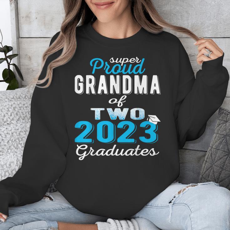Proud Grandma Of Two 2023 Graduate Class 2023 Graduation Unisex Sweatshirt