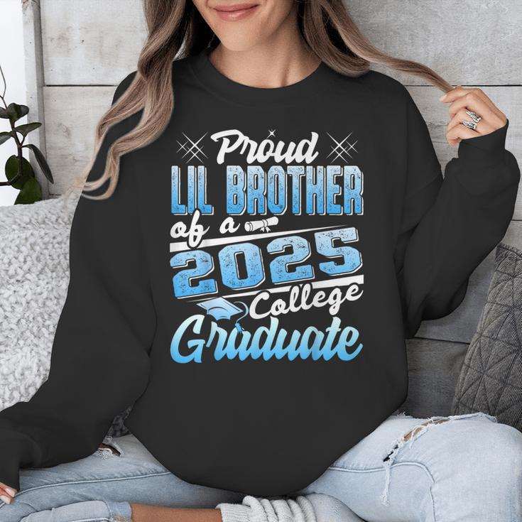 Proud Lil Brother Of 2025 Graduate College Shirt Graduation Unisex Sweatshirt