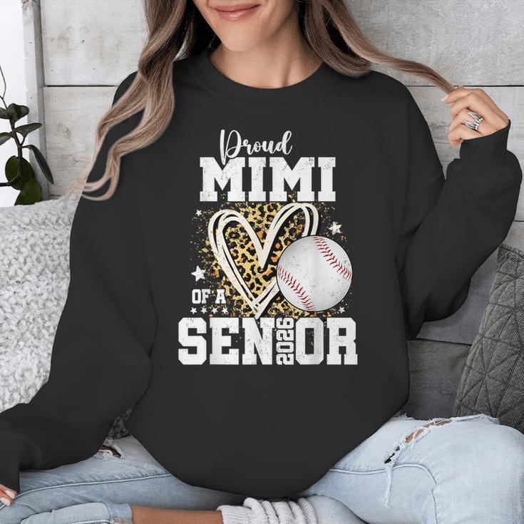 Proud Mimi Of A 2026 Senior Baseball Graduation Leopard Unisex Sweatshirt