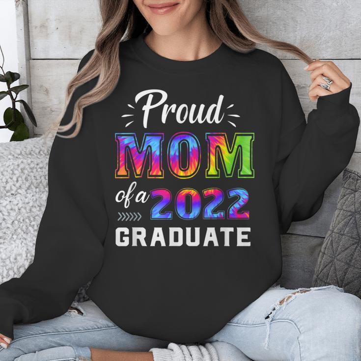 Proud Mom Of a 2022 Graduate Matching Tie Dye Graduation Unisex Sweatshirt