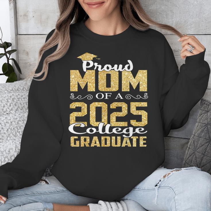 Proud Mom Of 2025 Graduate College Shirt Graduation Unisex Sweatshirt