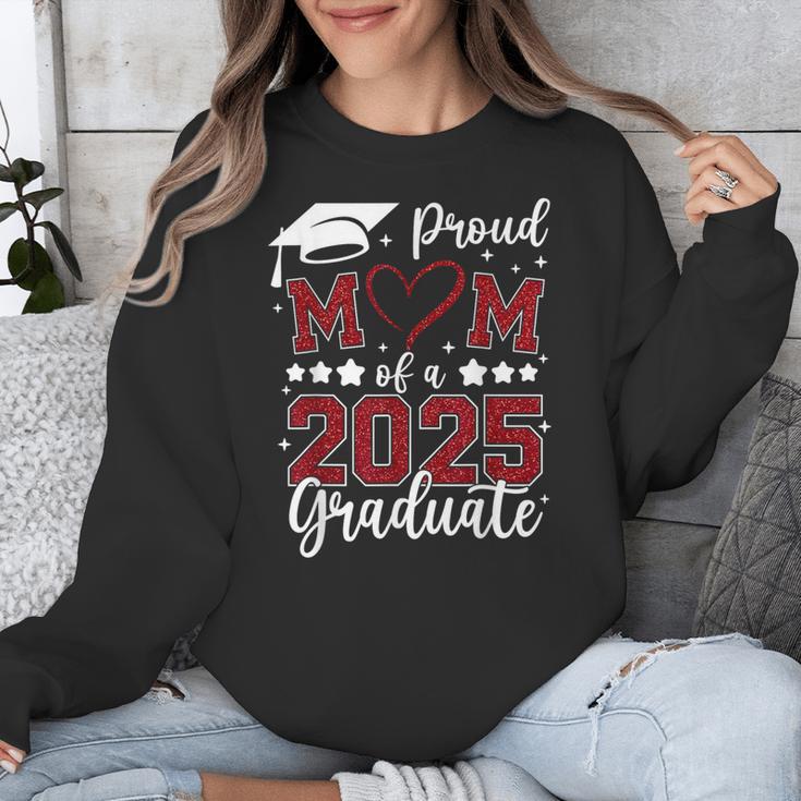 Proud Mom Of 2025 Senior Graduate Matching Family Graduation Unisex Sweatshirt