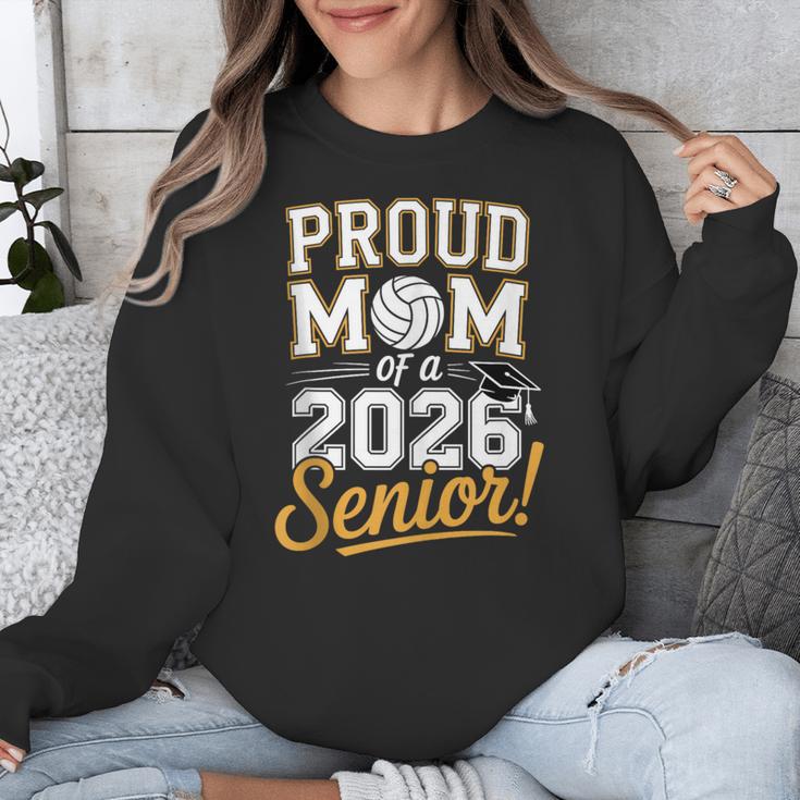 Proud Mom Of a 2026 Senior Volleyball Graduation Unisex Sweatshirt