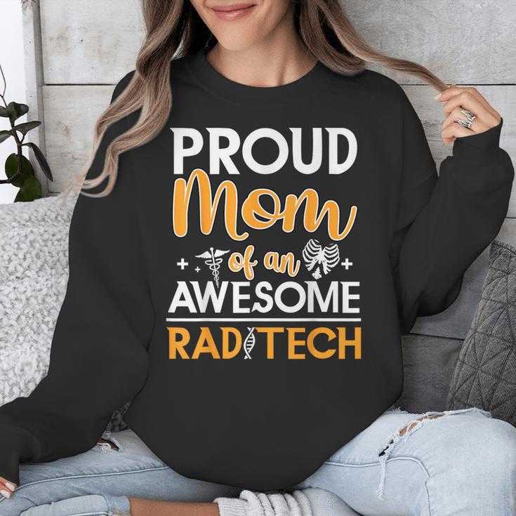 Proud Mom Of An Awesome Rad Tech Graduation Matching Family Unisex Sweatshirt