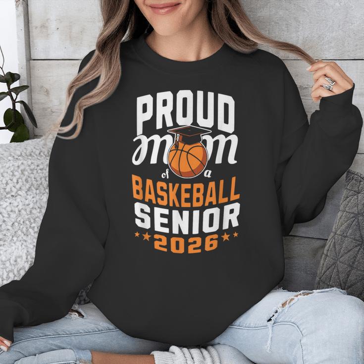 Proud Mom Of Basketball Senior 2026 Graduation Unisex Sweatshirt