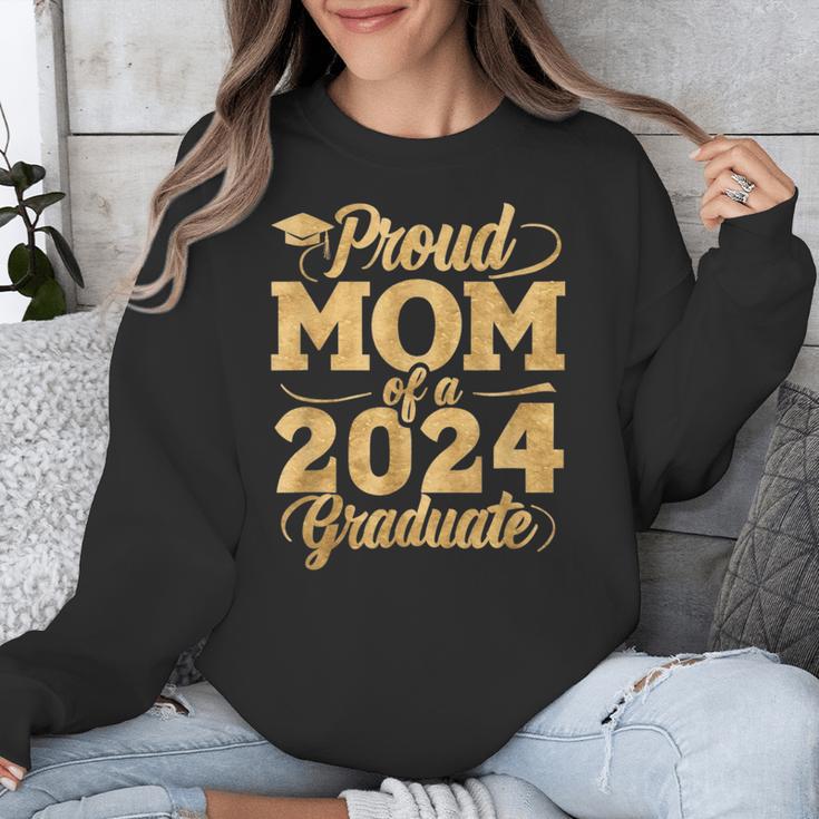 Proud Mom Of a Class Of 2024 Graduate Senior Graduation Unisex Sweatshirt