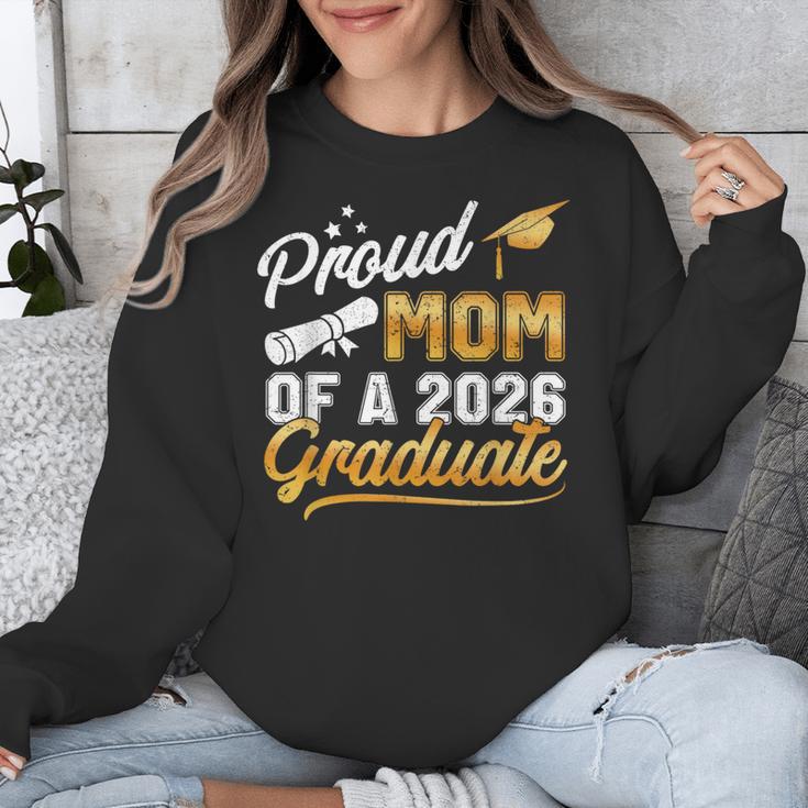Proud Mom Of A Class Of 2026 Graduate Senior 2026 Graduation Unisex Sweatshirt
