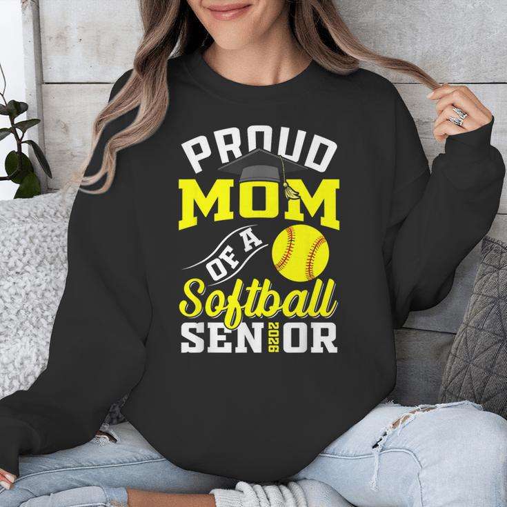Proud Mom Of a Softball Senior Class Of 2026 Graduation Unisex Sweatshirt