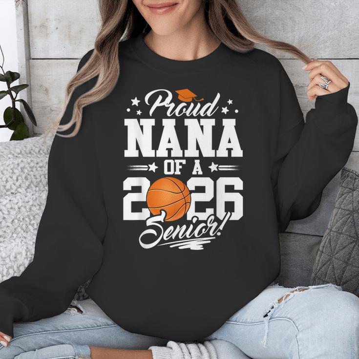 Proud Nana Of A 2026 Senior Basketball Graduation Unisex Sweatshirt