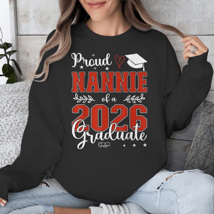 Proud Nannie Of A Class Of 2026 Graduate Senior Graduation Unisex Sweatshirt