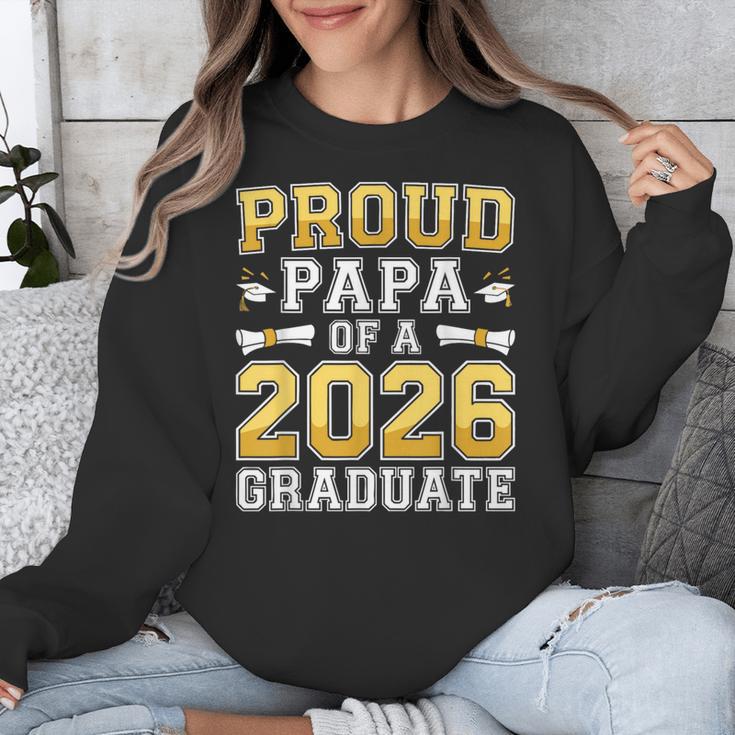 Proud Papa Of A 2026 Graduate Shirt Class Of 2026 Graduation Unisex Sweatshirt
