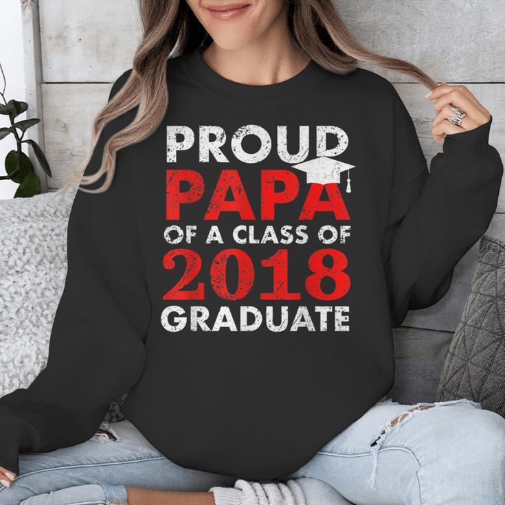 Proud Papa Of A Class Of 2018 Graduate Shirt Graduation Unisex Sweatshirt