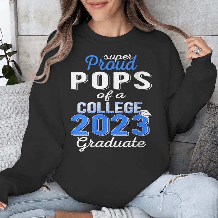 Proud Pops Of 2023 College Graduate Family 23 Graduation Unisex Sweatshirt