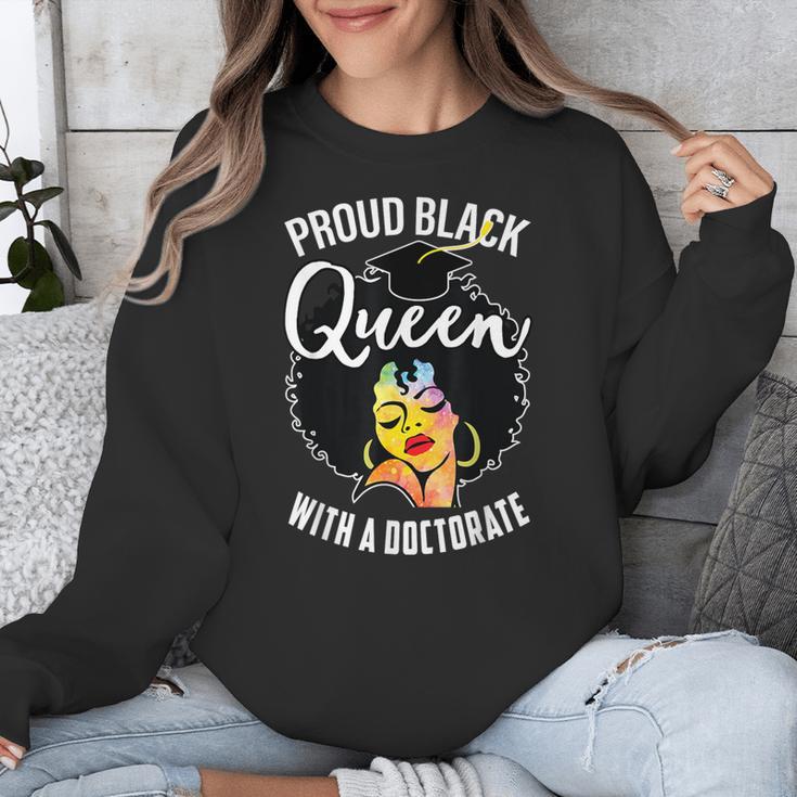 Proud Queen PhD Doctorate Degree Graduation Woman Girl Unisex Sweatshirt