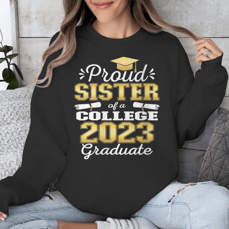 Proud Sister Of 2023 College Graduate Family 23 Graduation Unisex Sweatshirt