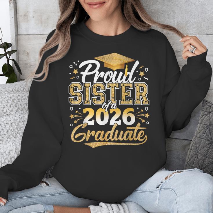 Proud Sister Of 2026 Graduate College Graduation Hat Party Unisex Sweatshirt