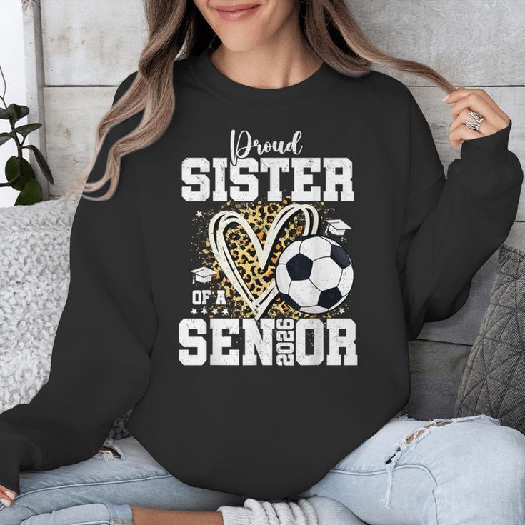Proud Sister Of A 2026 Senior Soccer Graduation Leopard Unisex Sweatshirt