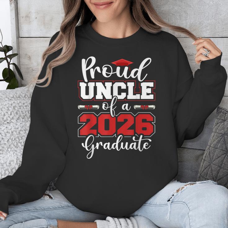Proud Uncle Of A 2026 Graduate Senior Family Graduation Unisex Sweatshirt