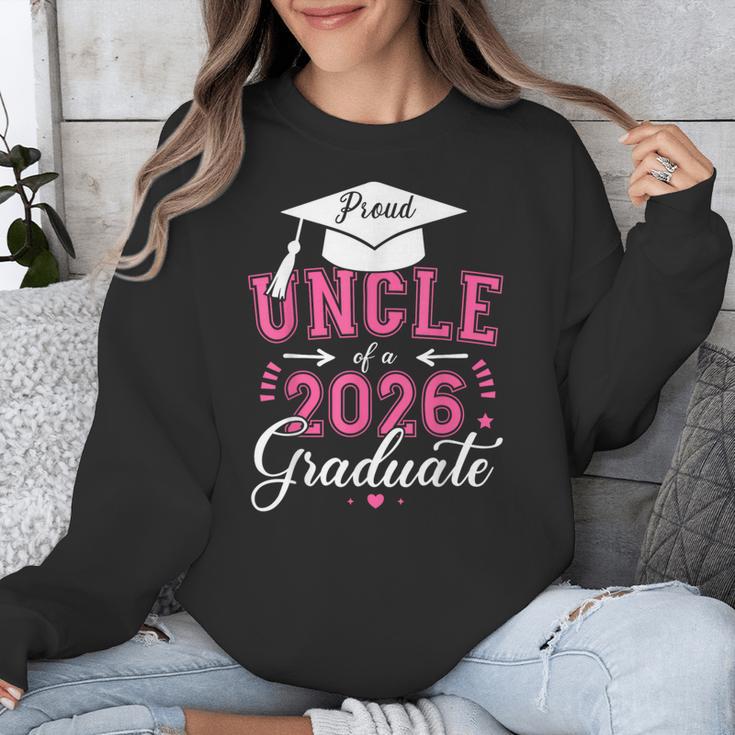 Proud Uncle Of a Class Of 2026 Graduate For Graduation Unisex Sweatshirt