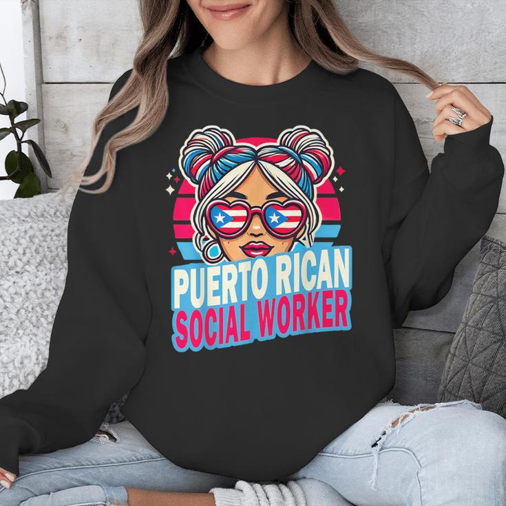 Puerto Rican Latina Social Worker MSW Masters Graduation Unisex Sweatshirt