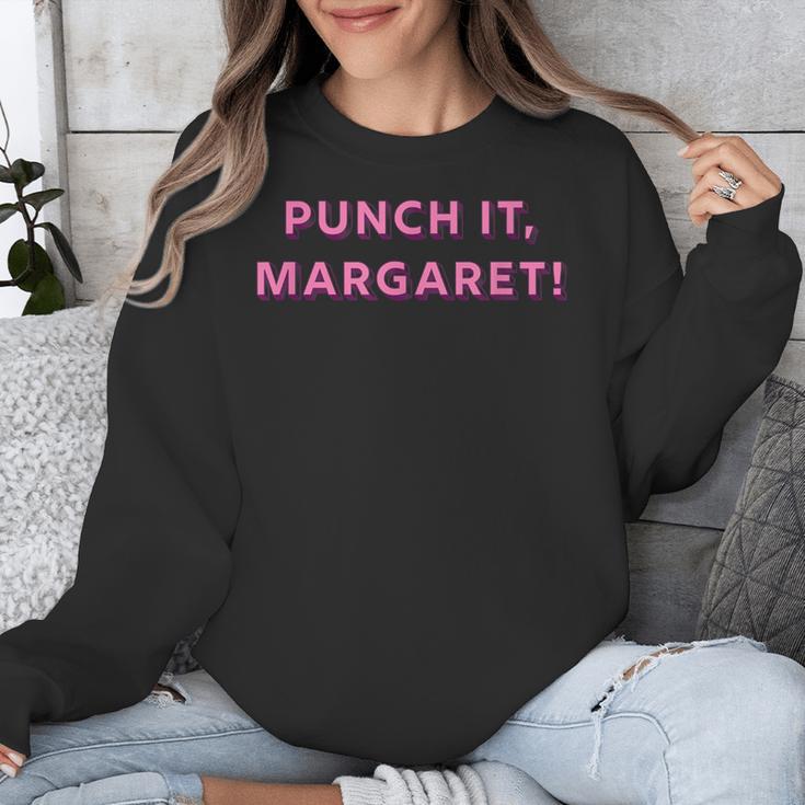 Punch It Margaret Vintage Retro 1980's Nostalgia Unisex Sweatshirt