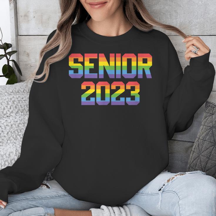 Rainbow LGBT Pride Senior 2023 Graduation Unisex Sweatshirt