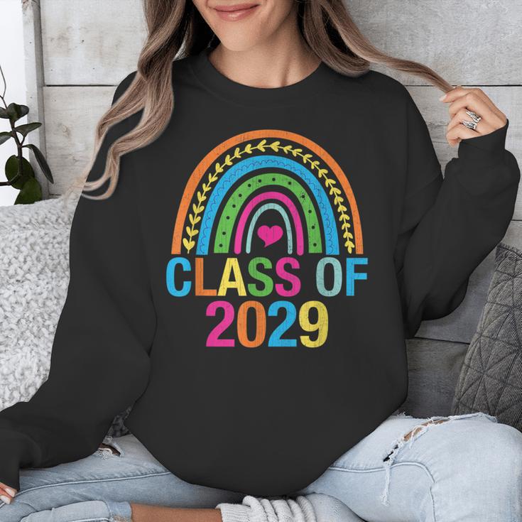 Rainbow Senior 2029 Shirt Class Of 2029 Cute Graduation Unisex Sweatshirt