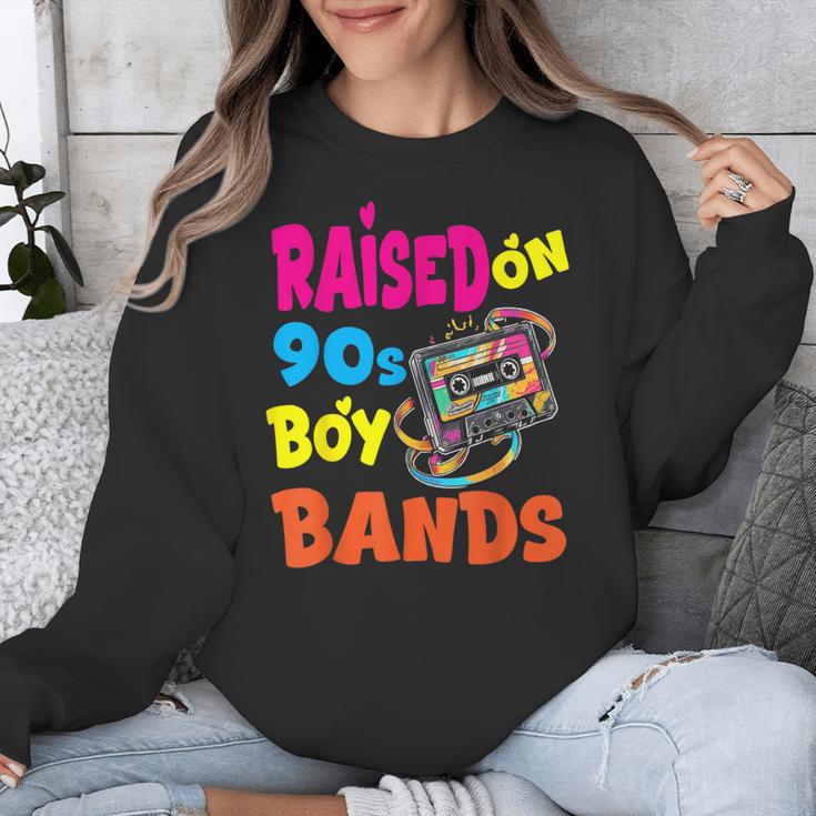 Raised On 90s Boy Bands Nostalgia Love Women Men Unisex Sweatshirt Raised On 90s Boy Bands Nostalgia Love Women Men Unisex Sweatshirt