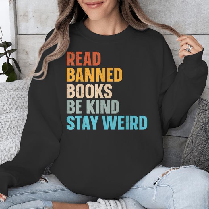 Read Banned Books Be Kind Stay Weird Unisex Sweatshirt Read Banned Books Be Kind Stay Weird Unisex Sweatshirt