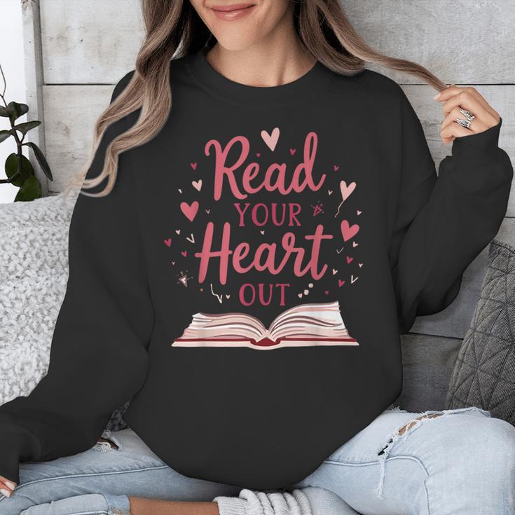 Read Your Heart Out Book Escape Into Stories Unisex Sweatshirt