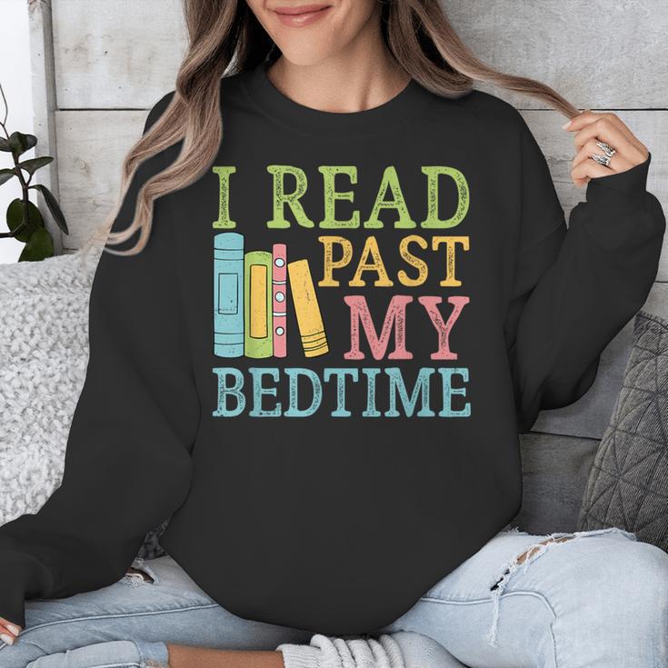 I Read Past My Bedtime Book Quote Humor Unisex Sweatshirt