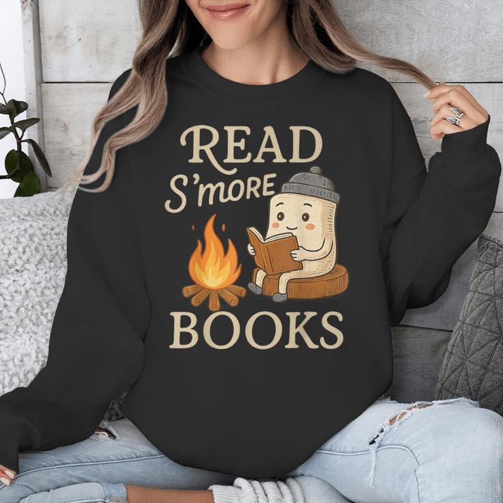 Read S'More Books Campfire Reading Book Lovers Camper Unisex Sweatshirt Read S'More Books Campfire Reading Book Lovers Camper Unisex Sweatshirt