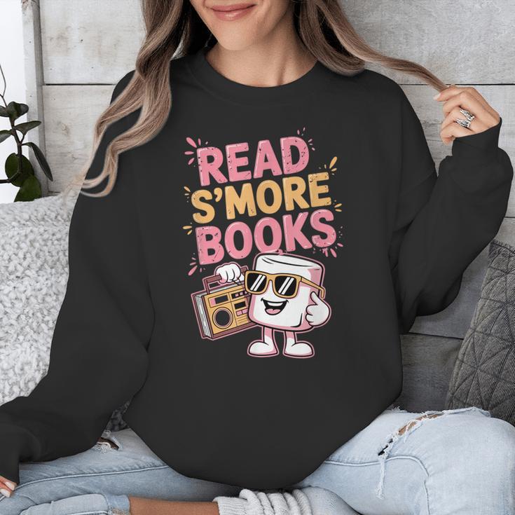 Read S'More Books Camping Outdoors Travel Campfire Smores Unisex Sweatshirt
